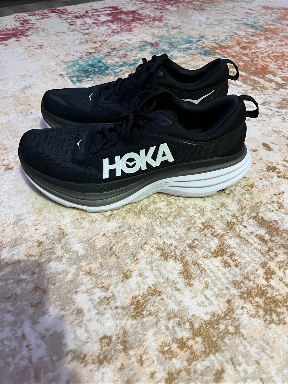 Hoka Men's Black Bondi Running Shoes